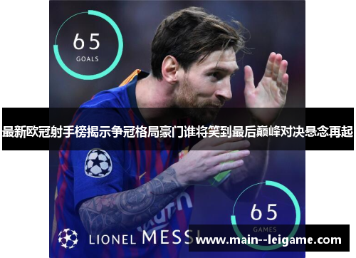 最新欧冠射手榜揭示争冠格局豪门谁将笑到最后巅峰对决悬念再起